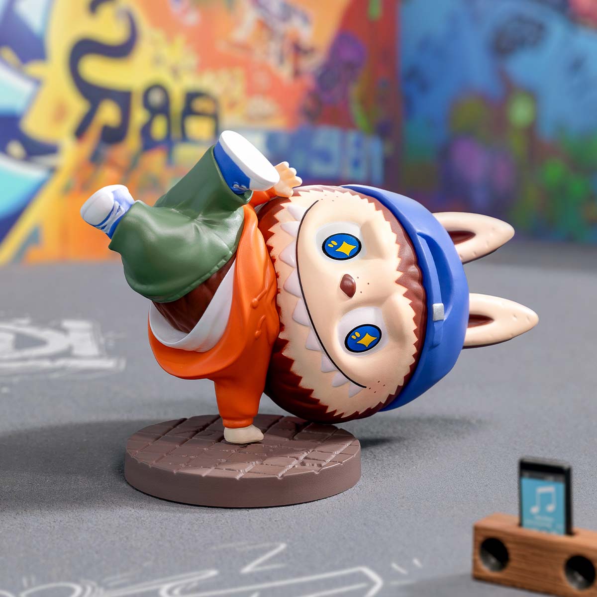Labubu Hip Hop Girl Figure – Limited Edition Street Series Vinyl Art Toy