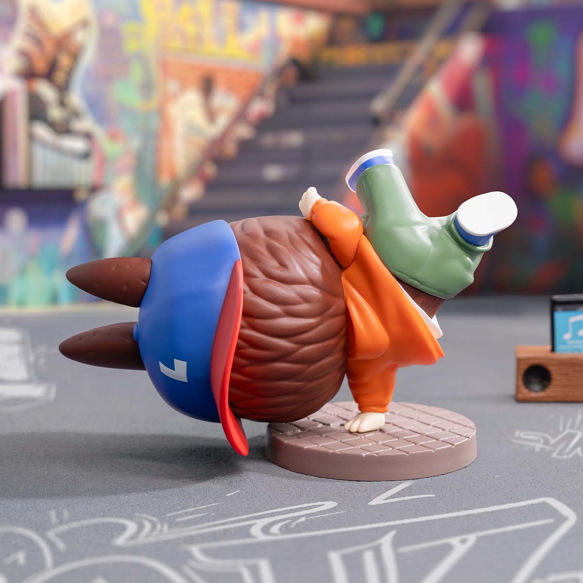 Labubu Hip Hop Girl Figure – Limited Edition Street Series Vinyl Art Toy