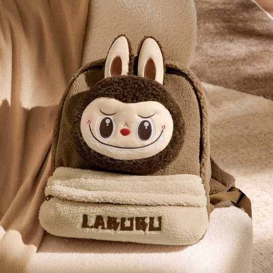 Labubu Berber Fleece Backpack – Classic Bag Series
