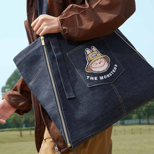 Labubu The Monsters – Fall In Wild Series Denim Apron Bag